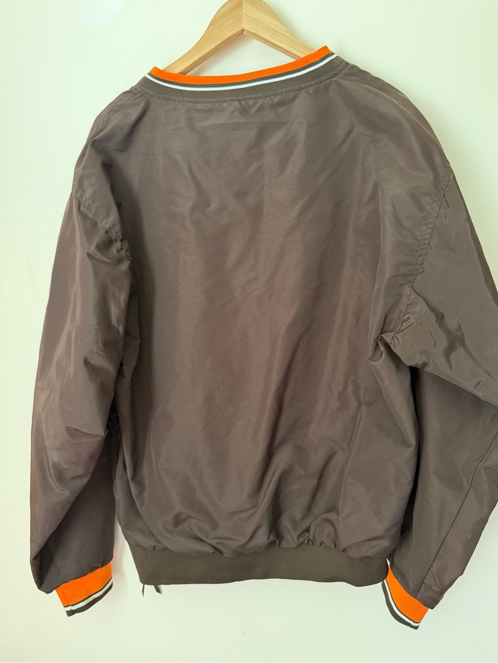 Puma Cleveland Browns Brown & Orange Pullover Jacket - Picture 2 of 8